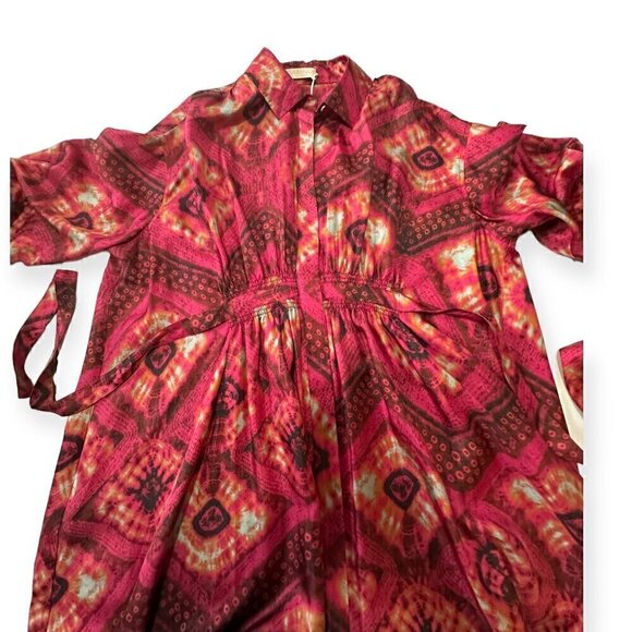 Ulla Johnson Jude silk dress, Size 6, Wild Rose, NWT - Picture 9 of 16